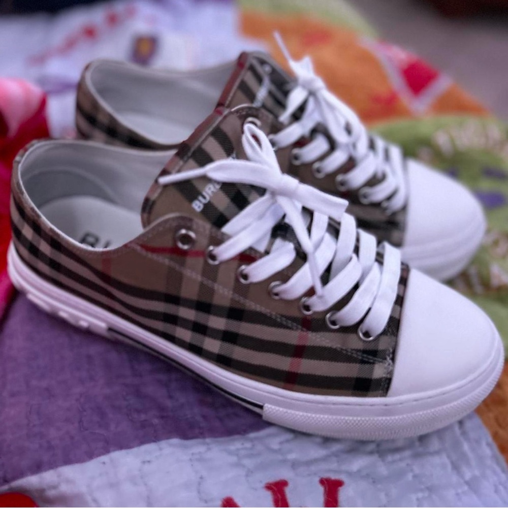 Burberry Plaid Sneakers